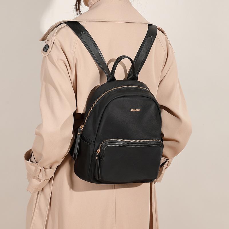 All Match Oxford Cloth New Casual Fashion Bag Backpack High End Travel Backpack Zipper Polyester Light Luxury Women's Bag