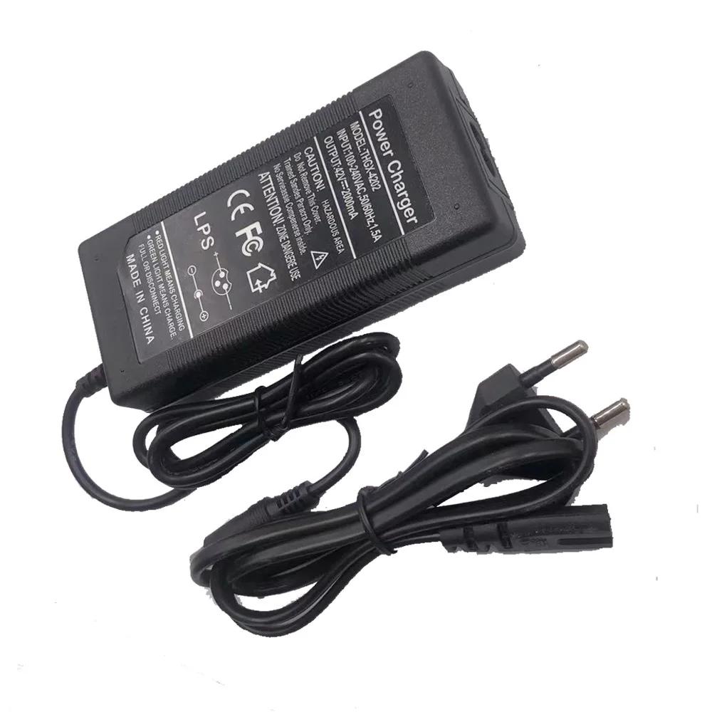Ładowarka do roweru elektrycznego, monocykla, hulajnogi 42V 2A Część zamienna Adapter ładowarki do hulajnogi elektrycznej Do baterii Xiaomi M365/Ninebot S1/S2/S3/S4