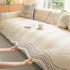 Cream Style Irregular Shaped Sofa Cushion Anti Slip Sofa Cover Cloth Towel  New Straight Row Seat Cushion for All Seasons