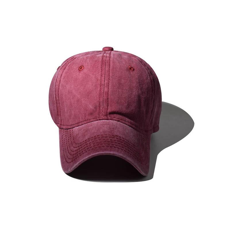 Casquette de baseball adulte légère délavée commerce extérieur marée européenne et américaine casquette à visière courbée printemps et été sports de plein air chapeau de soleil