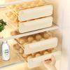 UFORU Egg Storage Box Kitchen Refrigerator Drawer Type Egg Carton Double Layer Egg Holder Crisper Box
