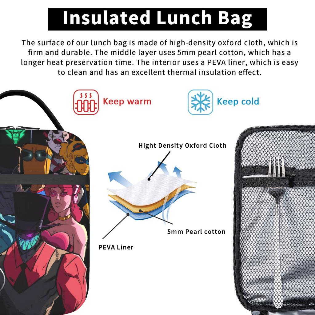 Insulated Lunch Tote Bag Villainous Comdy Accessories Lunch Container Fashion Thermal Cooler Bento Box For Office