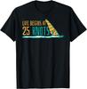 Windsurfing Life Begins At 25 Knots Surfer Saying Gift Unisex T-Shirt Mens Womens Tees Top