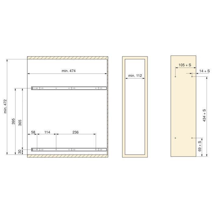Porte-bouteilles coulissant - emuca - 8380911 - acier chromé - capacité 15 kg - installation facile