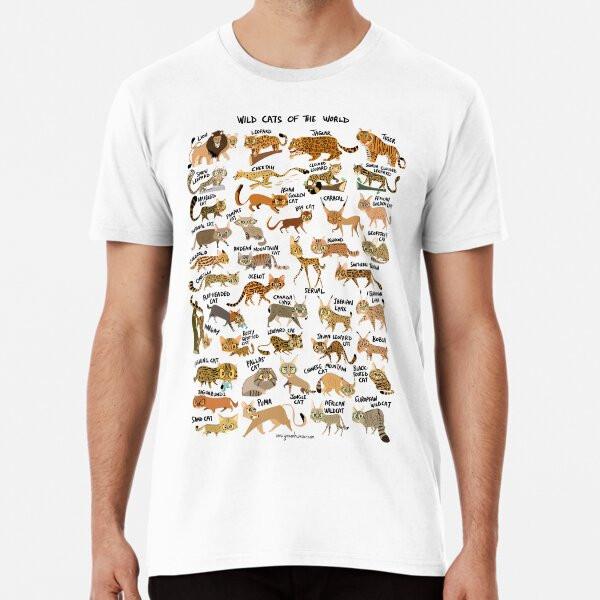 Wild Cats of the World T-Shirt S-5XL Best T-Shirt