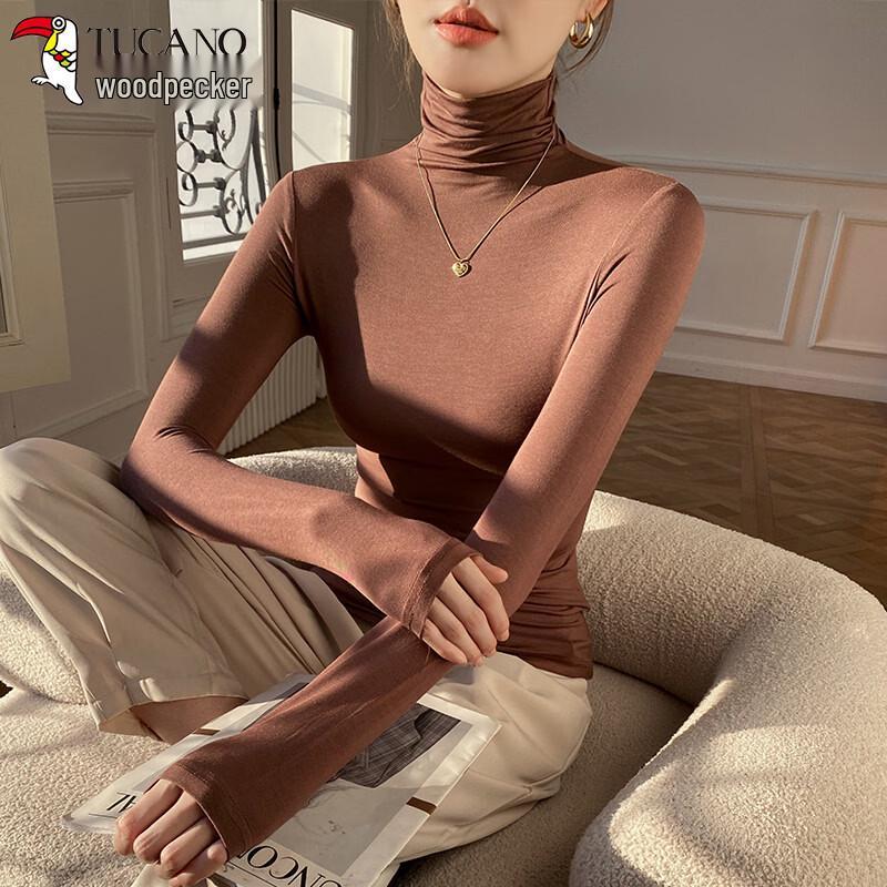 Women s Modal High-Neck Long Sleeve Base Layer Top 2XL