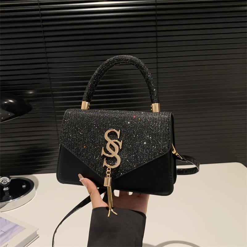 Fashion Rhinestone Evening Bag Luxury High-End Glitter Gold Silver Shoulder Bag Handbag Clutch Bag Women Female Crossbody Bags A5