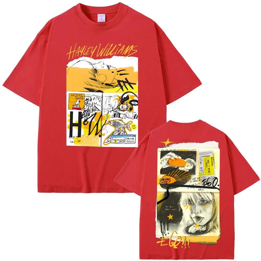 Ego Black TShirt Hayley Williams Same Style Unisex Summer Short Sleeve 100 Cotton Crew Neck Comfortable Women Men Tshirt