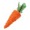 Rabbit Chew Toy Natural Grass Carrot Toy for Rabbits GuineaPigs 5Pcs
