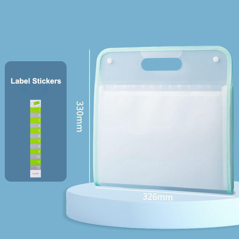 

Офисные и классные принадлежности; Папка-органайзер на 13 карманов формата A4/Letter, переносная сумка для документов. зелёный