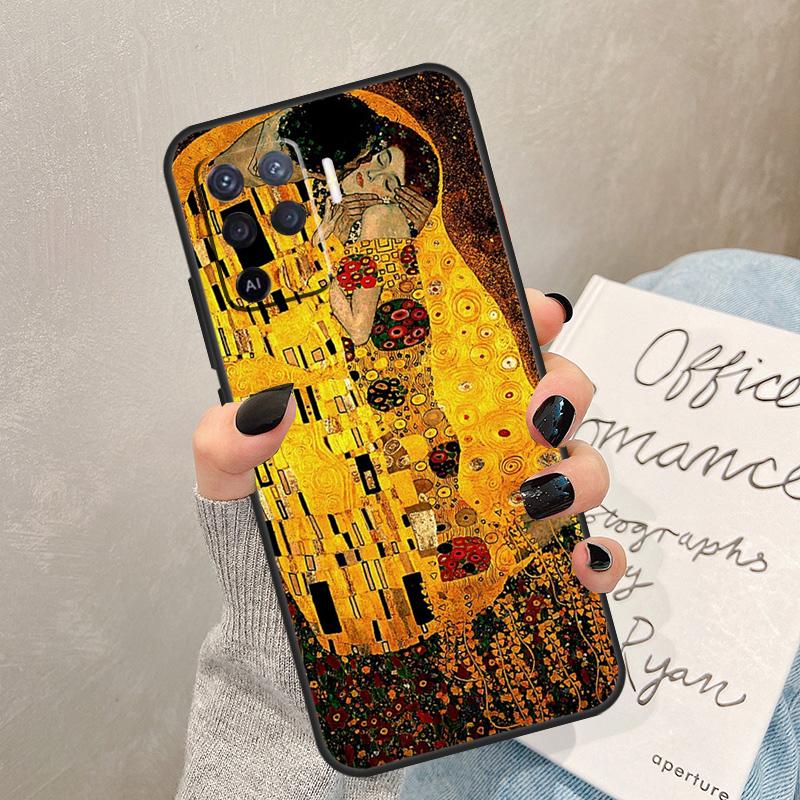 Gustav Klimt Case For Oppo A57 A17 A77 A18 A38 A58 A78 A98 A74 A54 A94 A80 A60 A40 A96 A76 A16 A15 A5 Pro