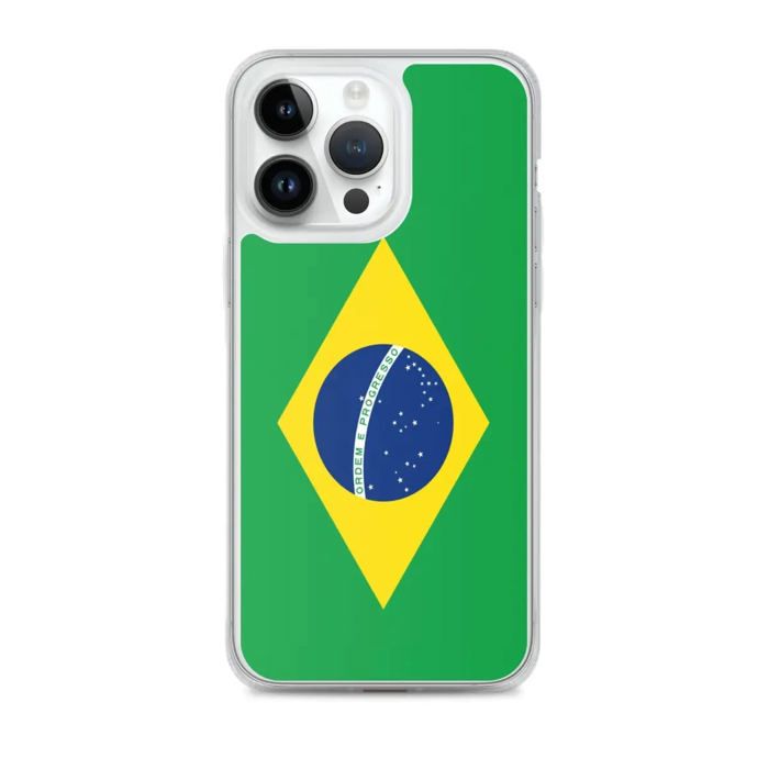 Coque iPhone - Brésil - Drapeau - Souple - Multicolore - Kompatibilní iPhone 14 Pro Max