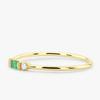 925 Silver Ring Emerald Zircon Ring For Woman Charm Jewelry Gift