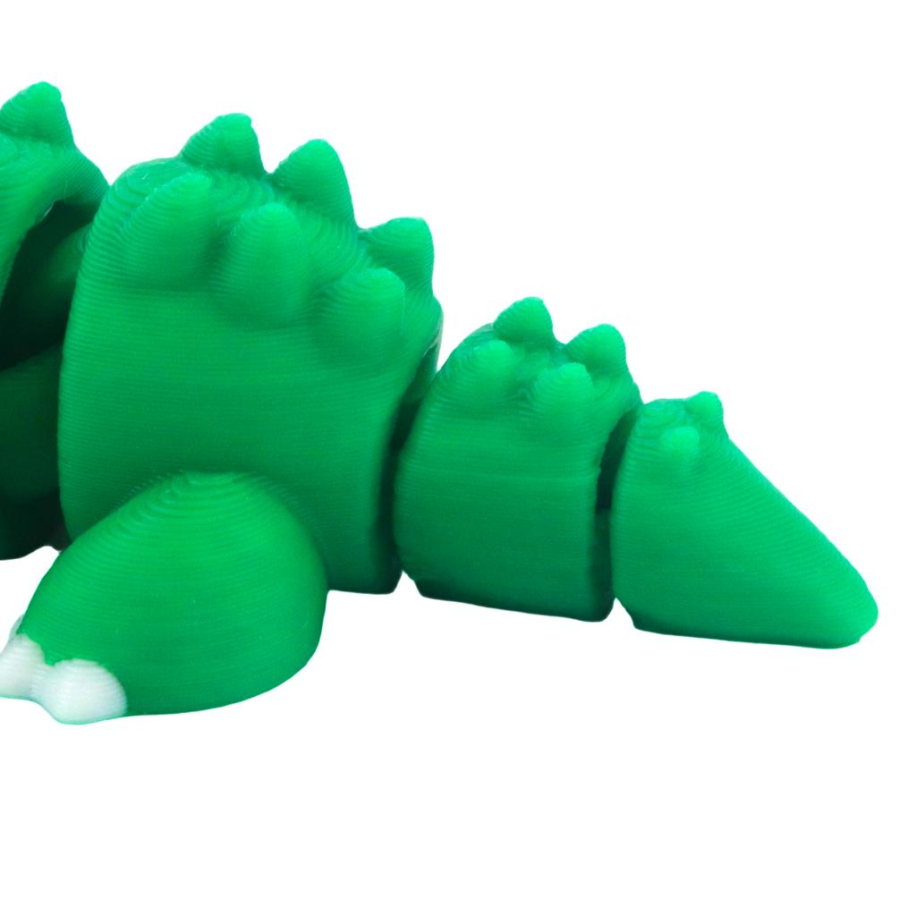 Three Dimensional Crocodile Shaped, 3D Printed Cute And Lively Animal Models, Flexible Joint Swinging For Stress Relief