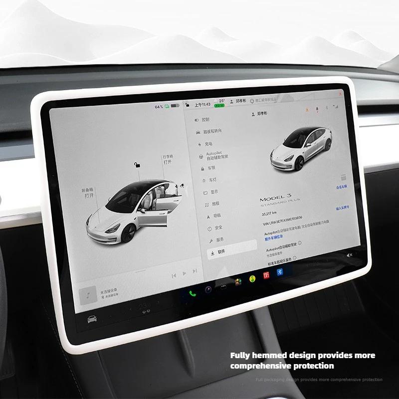 For Tesla Model 3 Y/YL Highland Juniper 2020-2026 Car Screen Frame Display Edge Protector Central Control Protective Trim Cover
