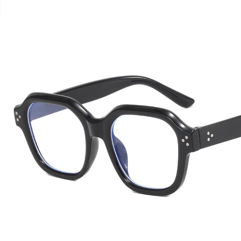 Oversized Polygon Eyeglasses Frames Classic Transparent Computer Eyewear Retro Korea Fashion Spectacles for Women Men