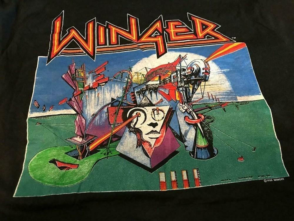 Rare! Winger band Black Shirt Unisex Concert S to 5XL SG446 Unisex T-Shirt XXL