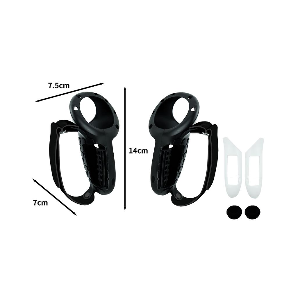 Silicone Removable Battery Controller Case Kit Battery Cover Controller Grips Case Set with Wrist Knuckle Strap for Meta Quest 3