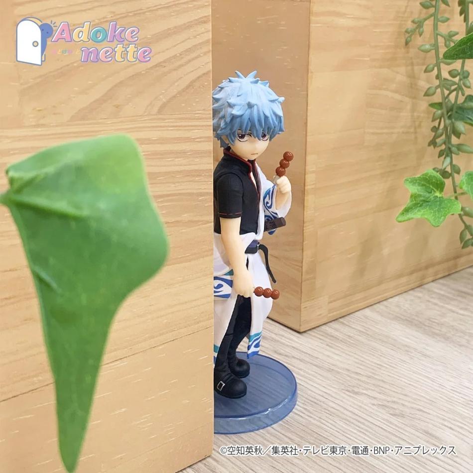 In stock 14CM Anime Gintama Figure Sakata Gintoki Katsura Kotarou Animation Model Toys Gifts Collection Decoration Ornaments