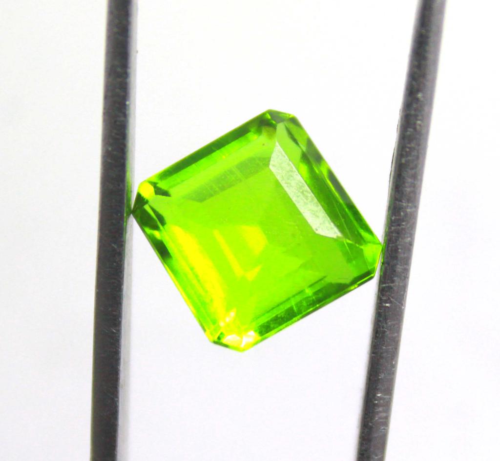 7.65 Carat Excellence Quality Offer Yellow Alexandrite Emerald Shape Certified Russia Gemstone SN49