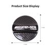 AAUA1 Carbon Fiber Car Fuel Tank Cap Trim Cover Accessories For Mercedes Benz AMG Smart Fortwo 451 450 453 EQ Forfour Coupe Keychain