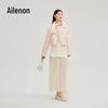 Ailaiyi Women's Embroidered Asymmetric Collar Short Down Jacket