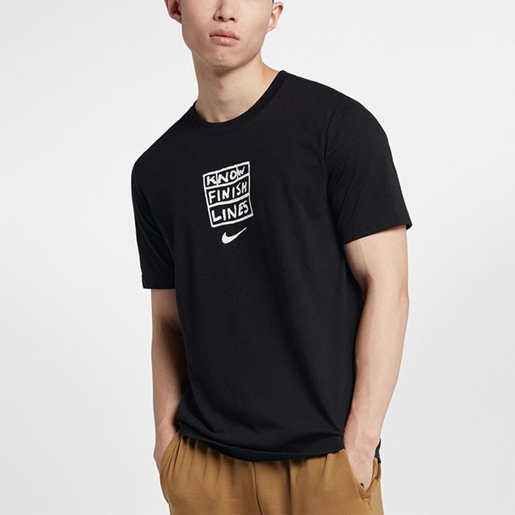 Nike Dry Tee Dfc Finish Short Sleeve Men Tops Black AO0630-010