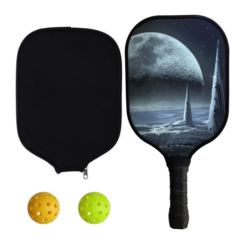 Pickleball Bat Fiberglass Honeycomb Core Competition Professional Sports Pick Ball Set