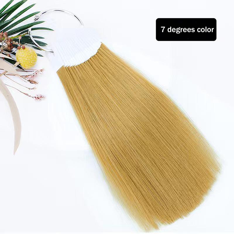 30 Buc 23Cm Păr Uman Real Inele de Culoare Mostre Pentru Extensii de Păr Uman Instrumente de Salon Diagramă Mostră Vopsire Exercițiu Vopsire