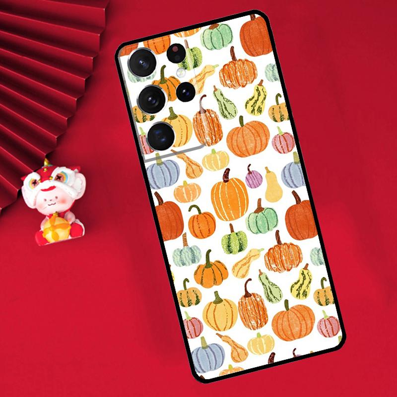 Autumn Pumpkins Case For Samsung Galaxy S26 S25 S24 Ultra S21 S20 S22 S23 Ultra S10 Plus S25 FE Cover Funda