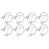 8pcs Railing Plant Pot Holder Iron Rack Floating Garden Flower Pot Stand Baskets Shelf for Outdoor