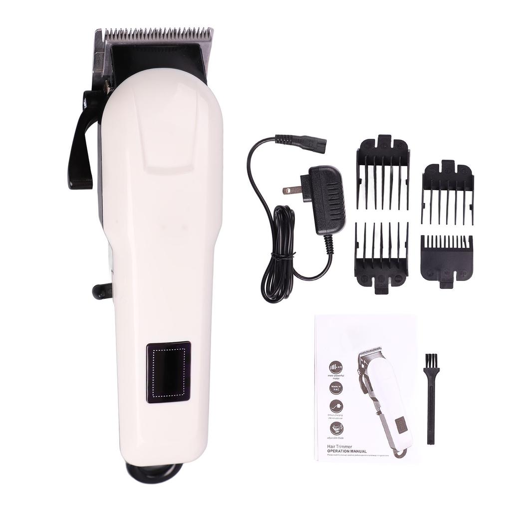 Electronic Hair Clipper LCD Display Screen Grooming Electric Hair Cutter