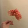 Women Hair Stick Artificial Flower Decor Hairpin Buns Half-Combed Hairstyles Chinese Hairpin Headgear Hanfu Hair Accessories