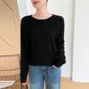 Women's Round Neck Cashmere Sweater: Autumn/Winter Jacquard Knitwear Top