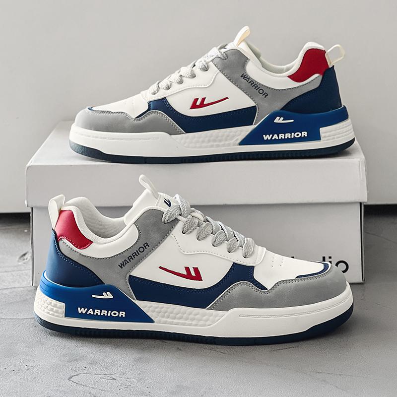 Warrior Casual Versatile Comfortable Soft Sole Non-Slip Shock Absorbing Wear-Resistant Breathable Low-Top Skate Shoes Men Sneaker WBN(JS)-100601