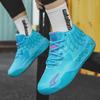 Men's Breathable Mesh Basketball Shoes - Colorful Youth Sports Sneakers