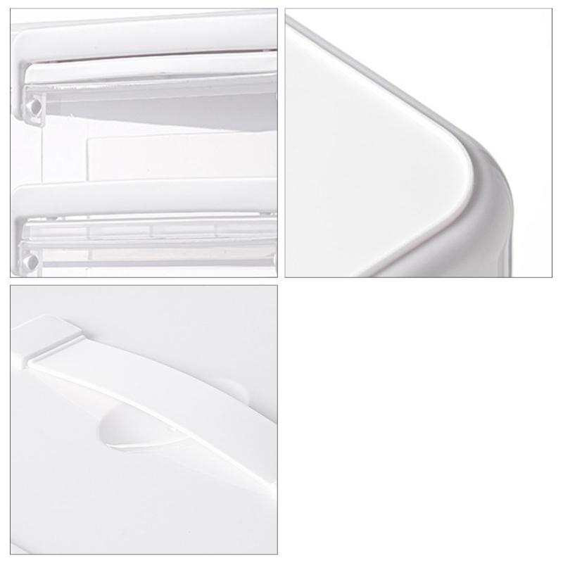 Multilayer Medicines Organizers Box With Clear Lid Large Capacity Portable Storage For Household Emergency Use