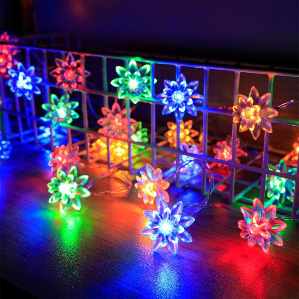 1M10LED LED Christmas String Lights Xmas Ornaments Battery Version Icicle String Lights Window Stars Light Party Decor