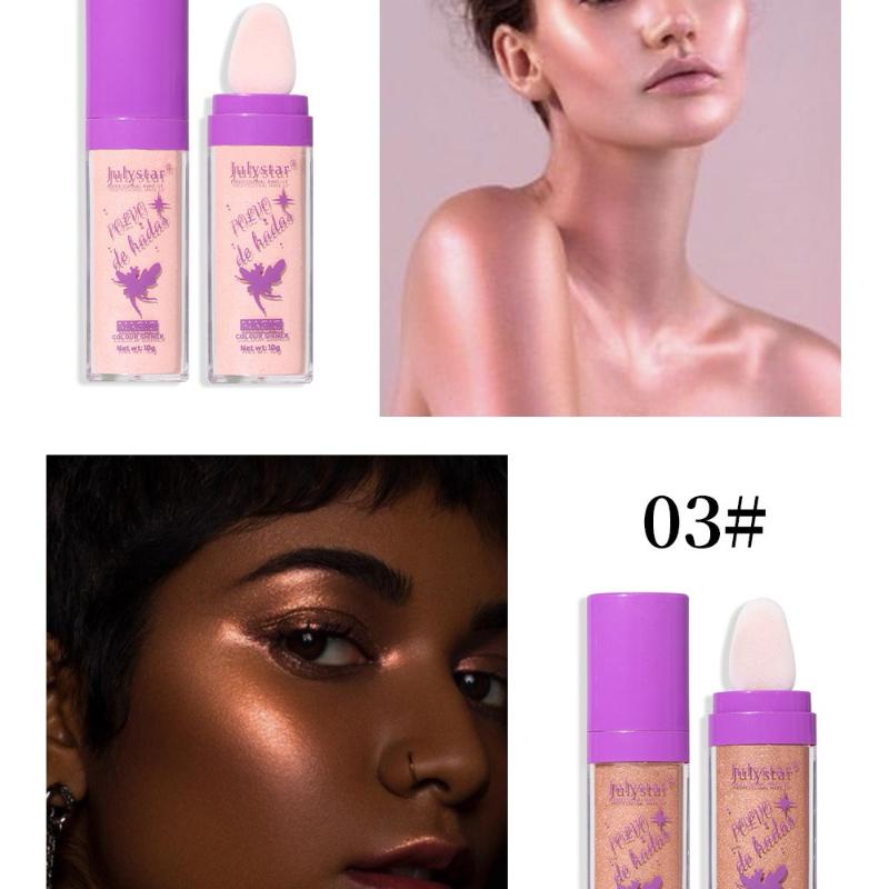 Make-up Fee Pat Puder Set Gesicht Dreidimensionales Contouring Glitzer Körperaufhellung Perlmuttfarbenes Highlight-Puder Set