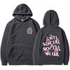 Unisex Kirsebærblomst Hættetrøje - Herre Efterår/Vinter Velour, Løs Pullover, Teen & Par Stil af ASSC