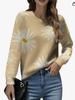 Deer Pattern Pullover Sweater