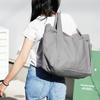 Large Tote A3 6 Canvas [pieka] Bag, Compatible, Pockets, (Gray)