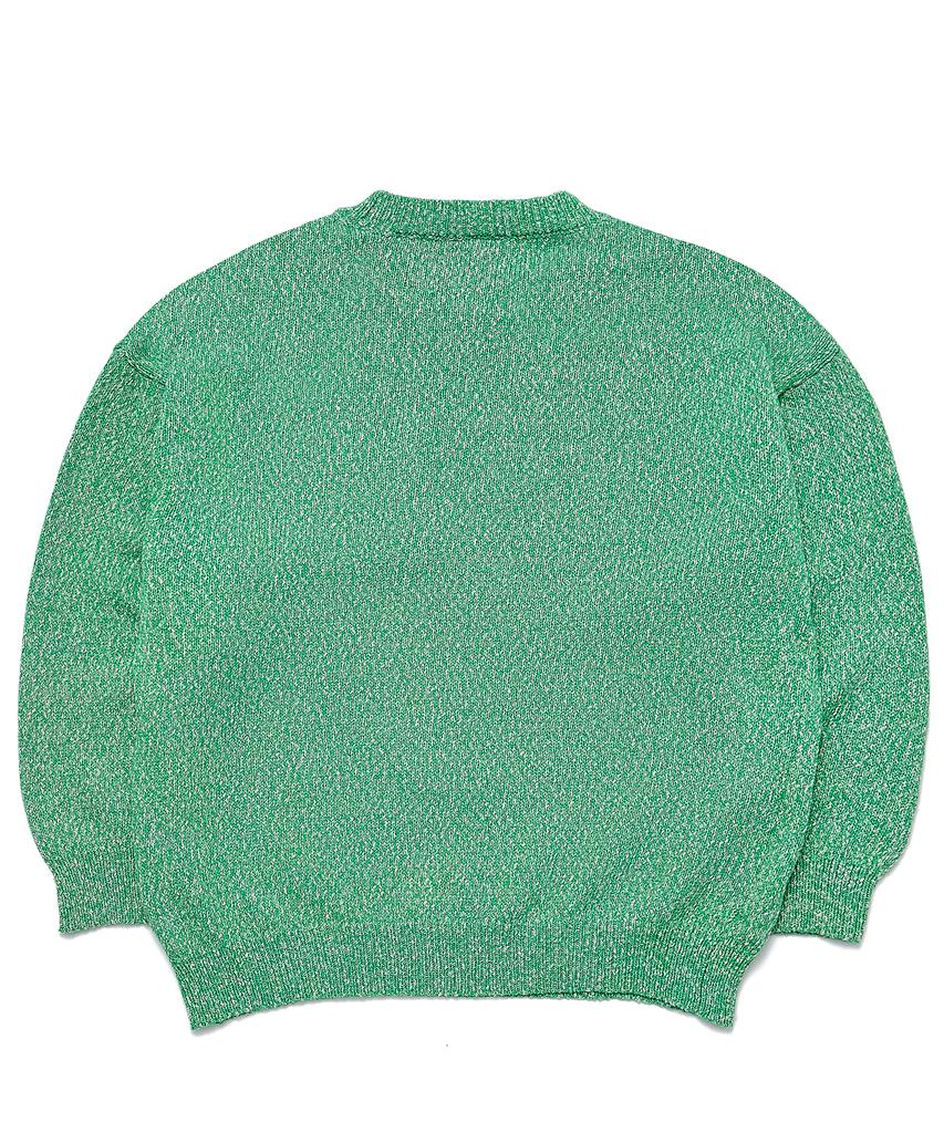 VERSE ONE Slub Knit Sweater Apple Green