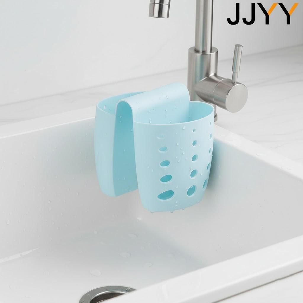 

Double Layer Silicone Kitchen Sink Sponge Holder Organizer Rack Storage Drainer Dishwashing Tool Accessories