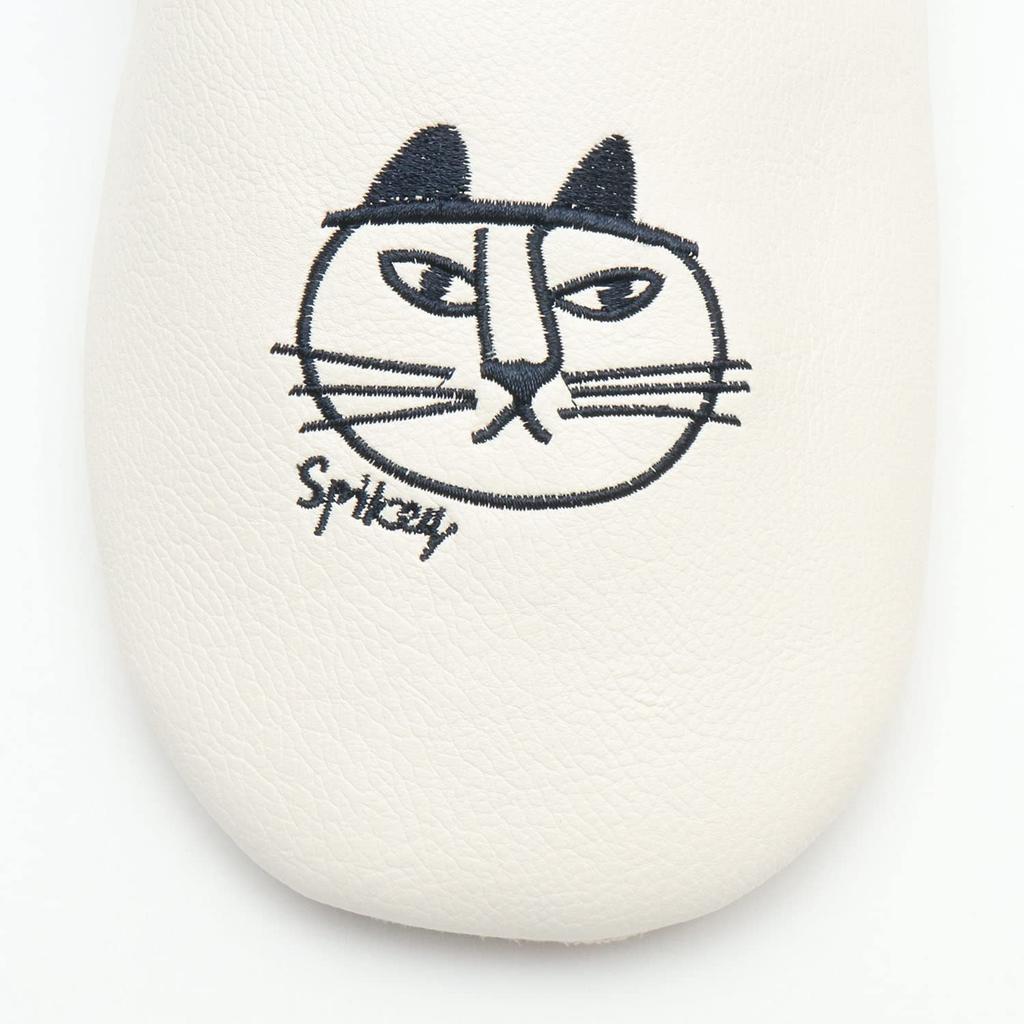 Lisa Larson Spiky Babouche Slippers (White)