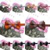 Adjustable Men Necktie Solid Color Bridegroom Groomsman Cravat Fashion Butterfly Bow Tie  Shirt