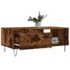 Vidaxl Coffee Table, Smoked Oak, 90X50X36.5 Cm