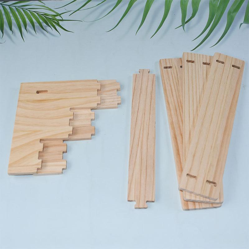 Rustic Wooden Display Riser 1Pcs Decorative Stand for Dessert Figurines Jewelry Organization Wedding Party Decor