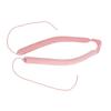 Heatless Curling Rod Headband with Tail Rope Soft Rubber Prevent Damage DIY Hair Curls Roller for Sleeping Pink