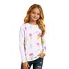 Kids' Long Sleeve Neck Printed T-Shirt Casual Top for Boys and Girls